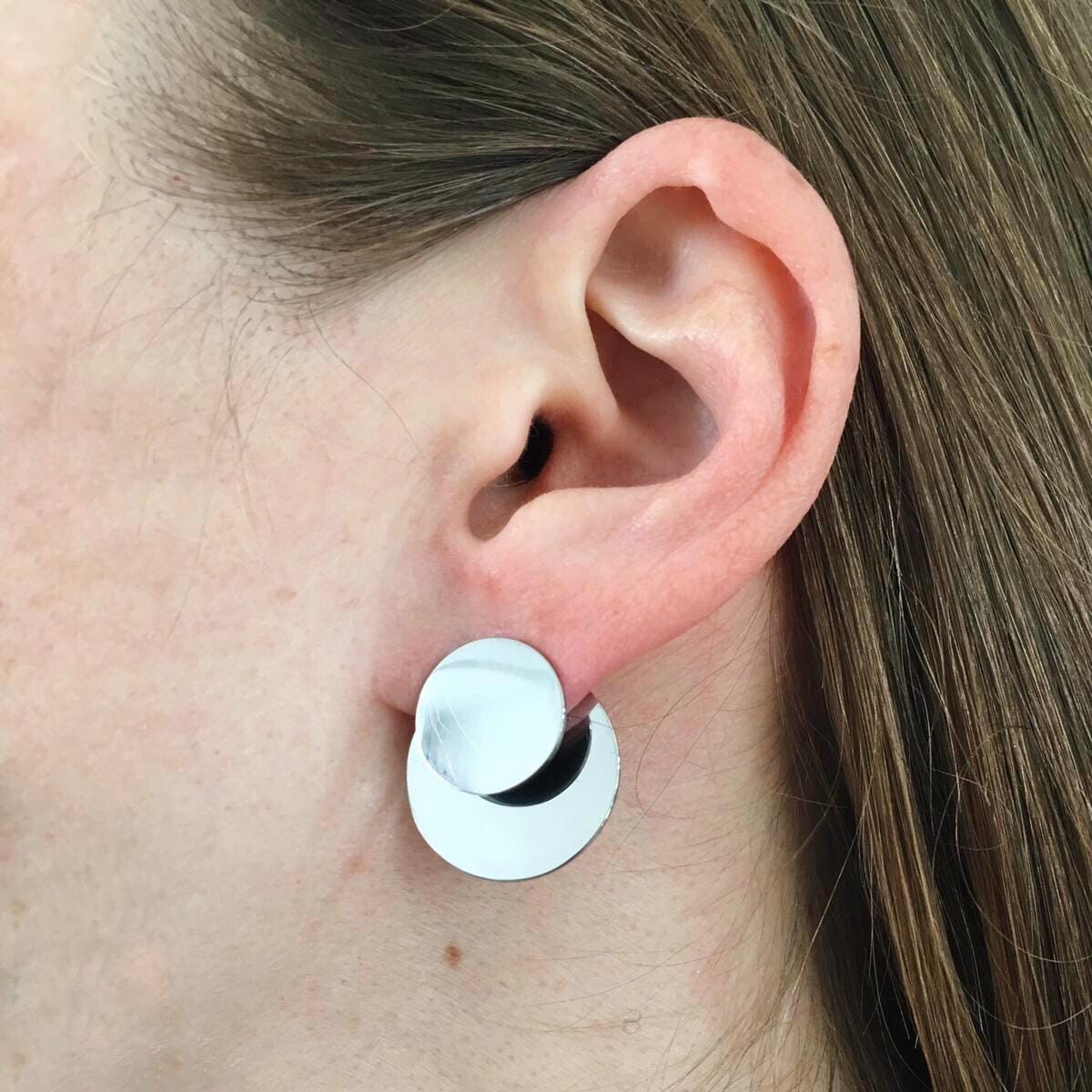 Bandhu Dual Earrings - Silver