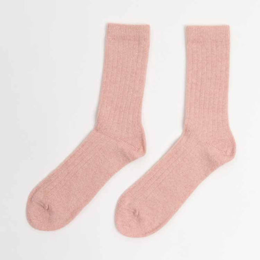 Lisos Wool Socks - Peach
