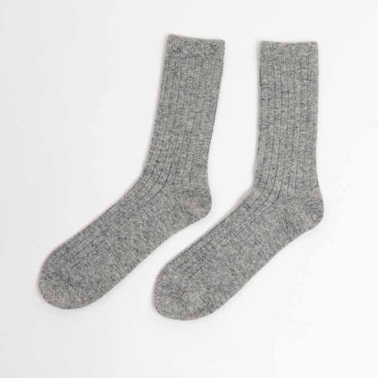Lisos Wool Socks - Grey
