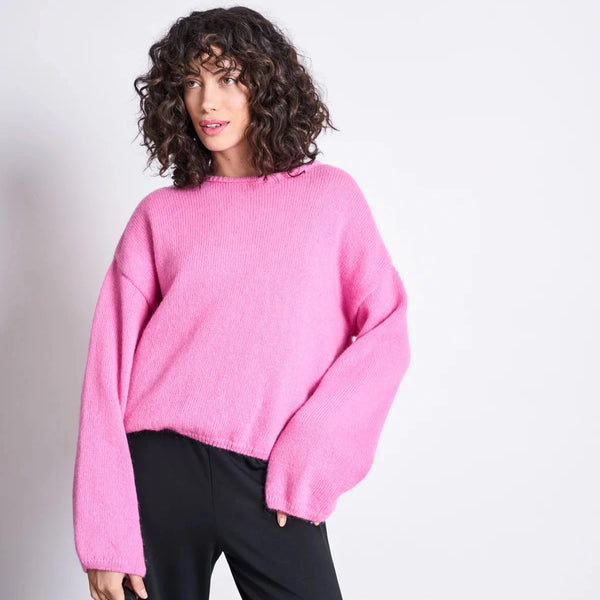 LAST ONES in S - Lejak Wool Jumper - Bonbon Pink