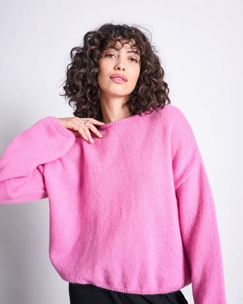 LAST ONES in S - Lejak Wool Jumper - Bonbon Pink