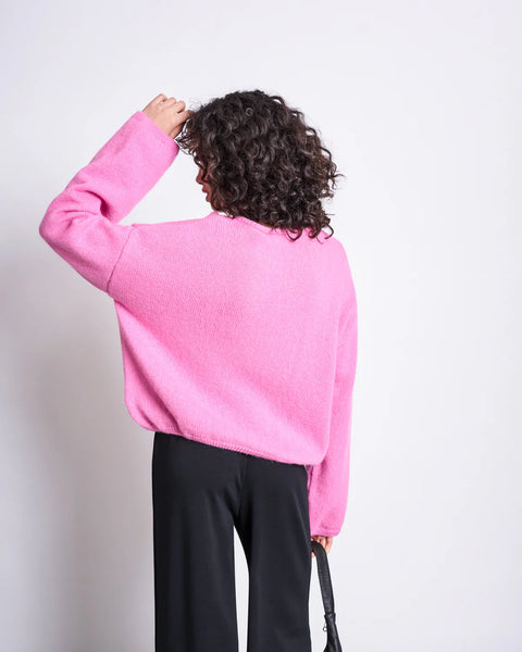 LAST ONES in S - Lejak Wool Jumper - Bonbon Pink