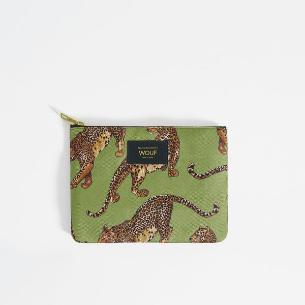 Pouch - Olive Leopard