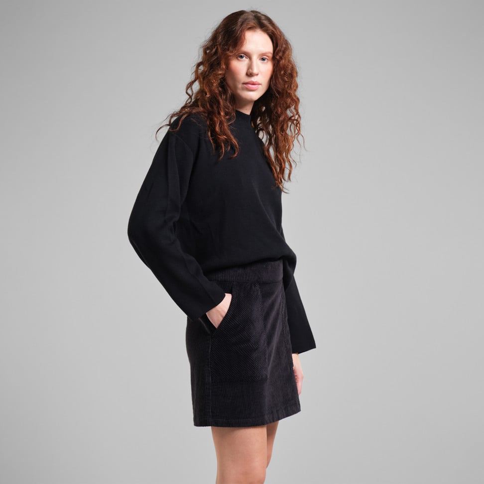 Majorna Corduroy Skirt - Black