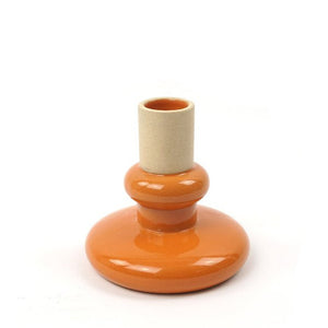 Candle Holder / Vase Cer Pillar - Bottom Apricot
