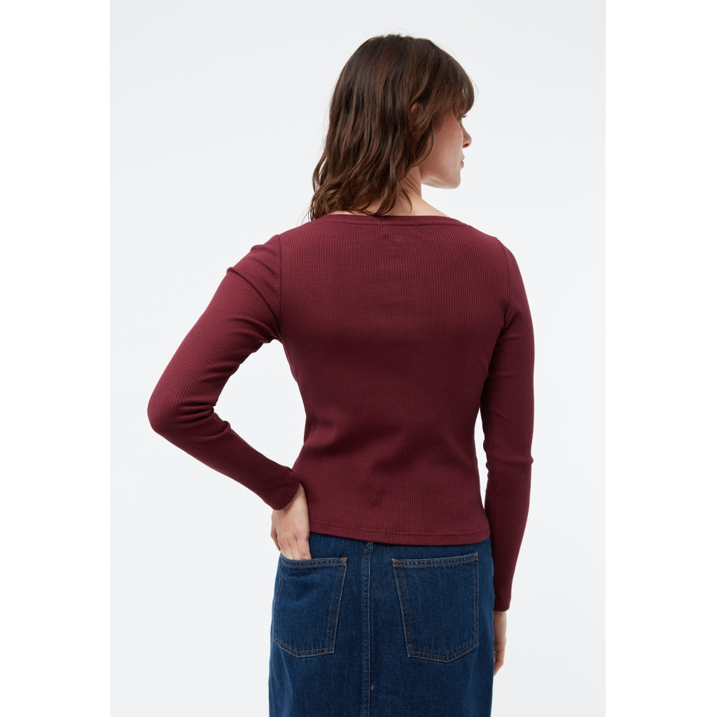 Rosa Longsleeve - Burgundy