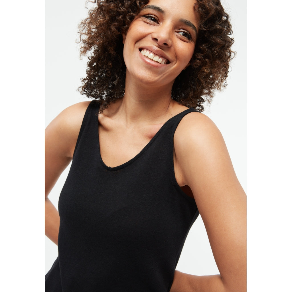 Jette Linen Top - Black