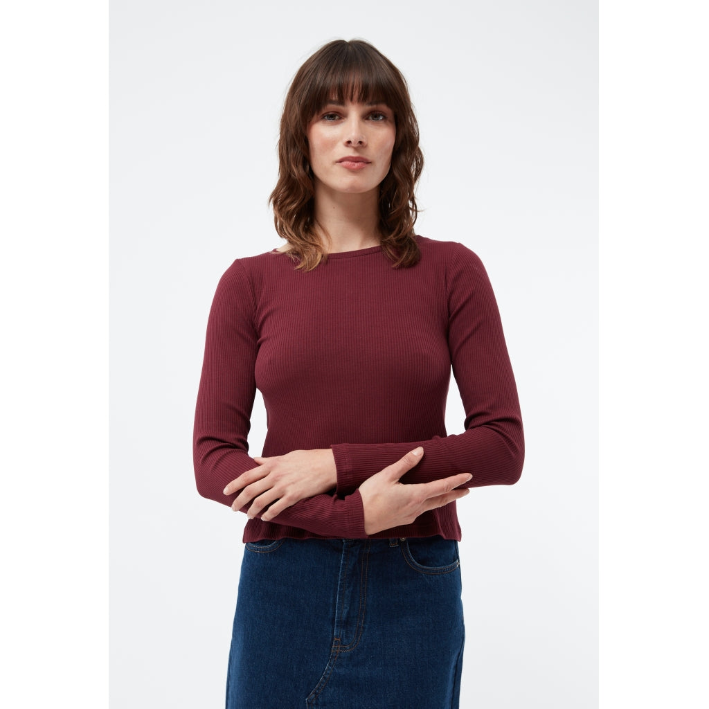Rosa Longsleeve - Burgundy