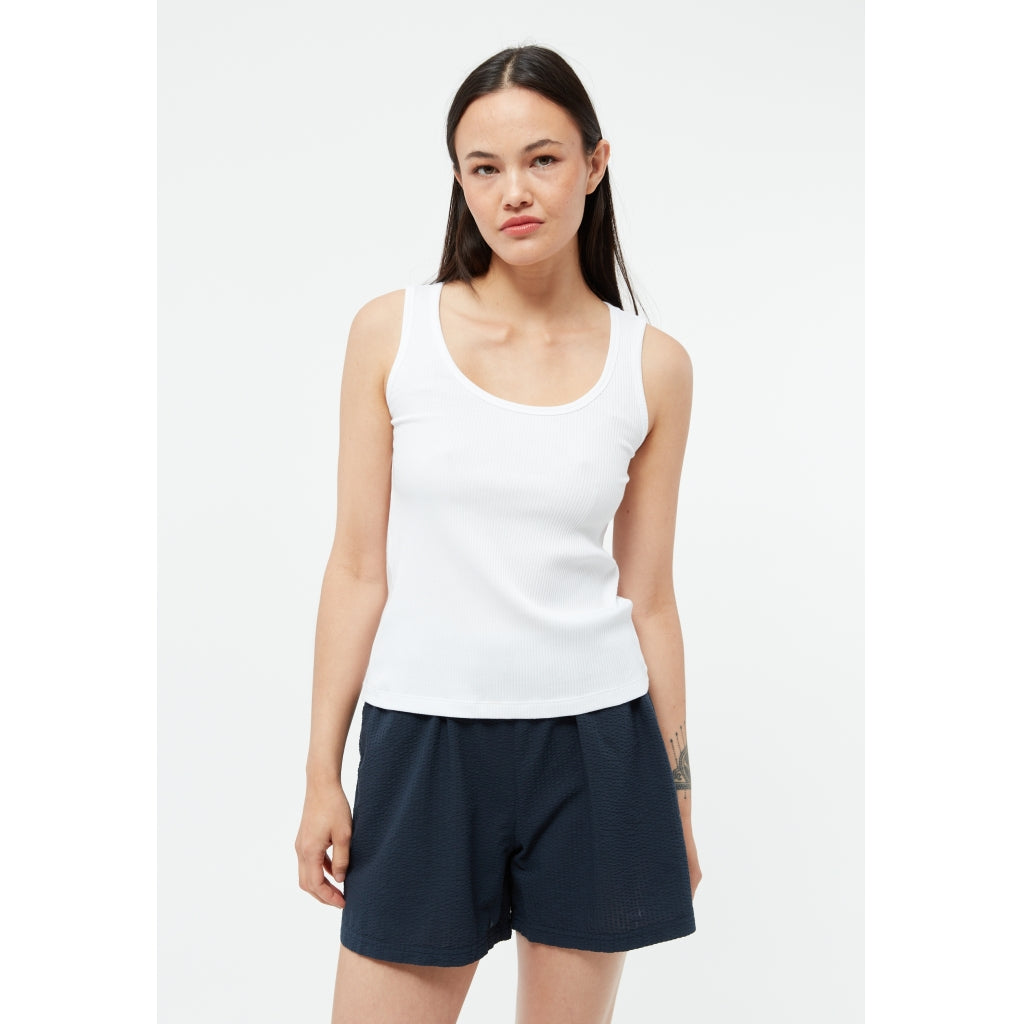 LAST ONE in XL - Ilma Rib Top - White