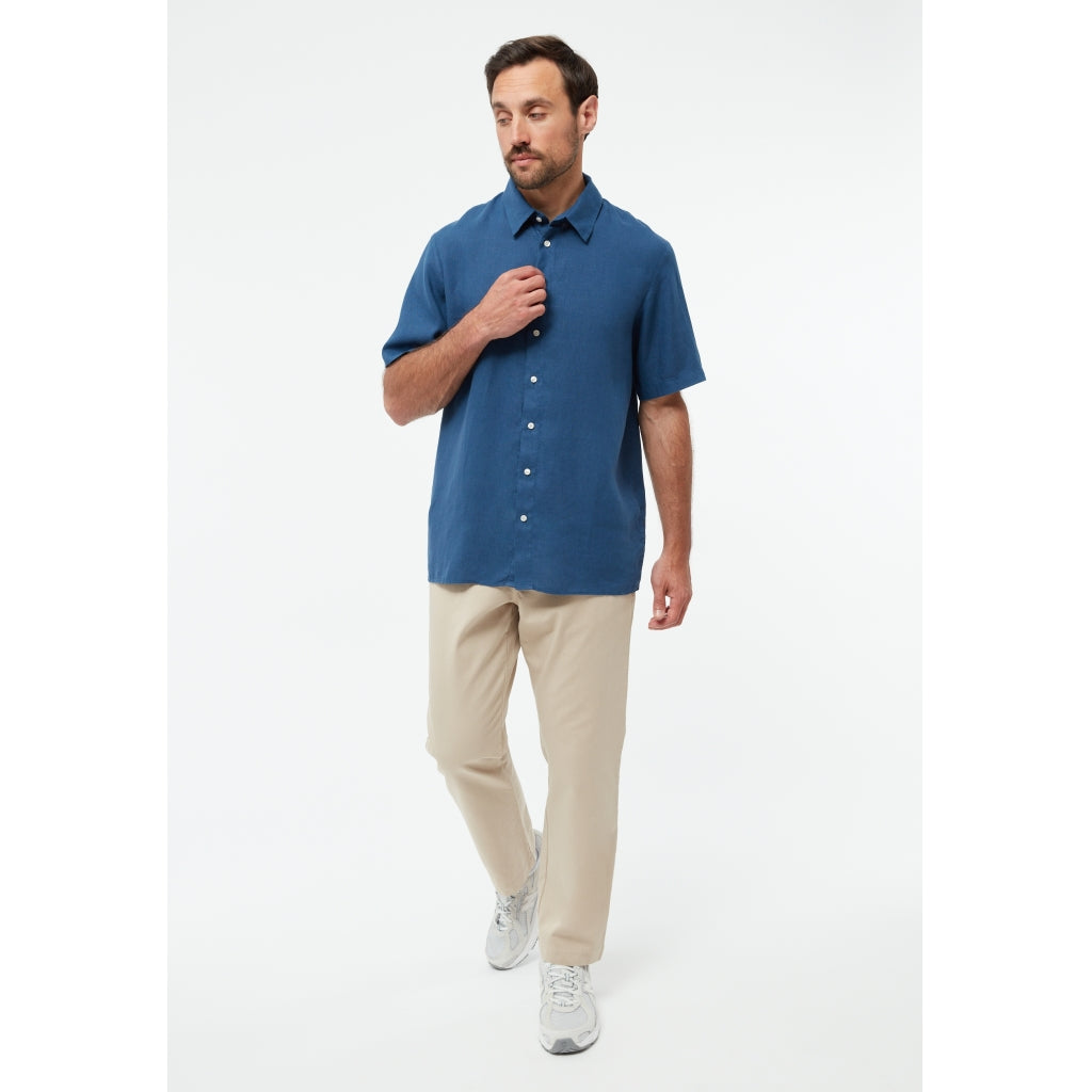 Koda Linen Shirt - Blazing Blue
