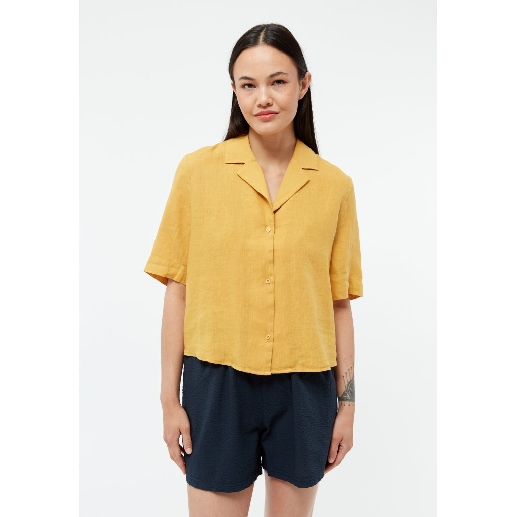 Carol Linen Shirt - Fade Gold