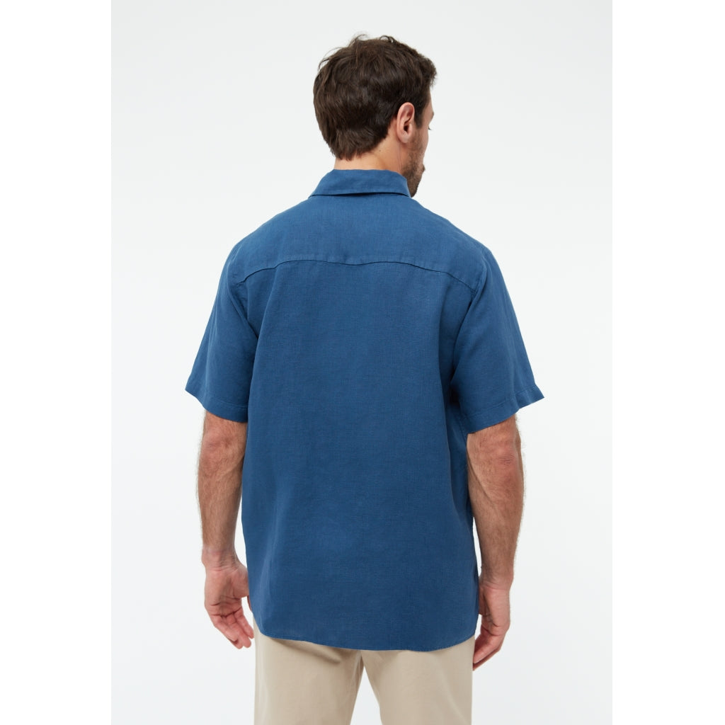 Koda Linen Shirt - Blazing Blue