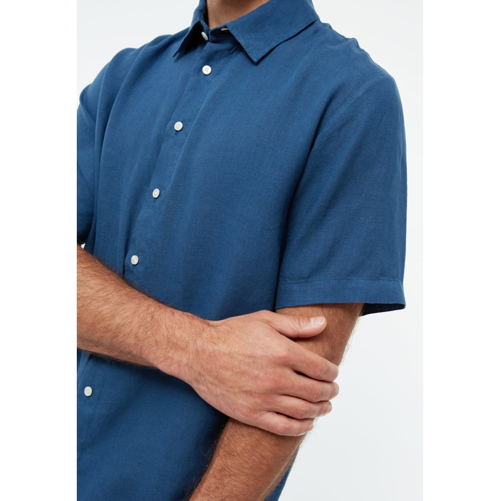Koda Linen Shirt - Blazing Blue