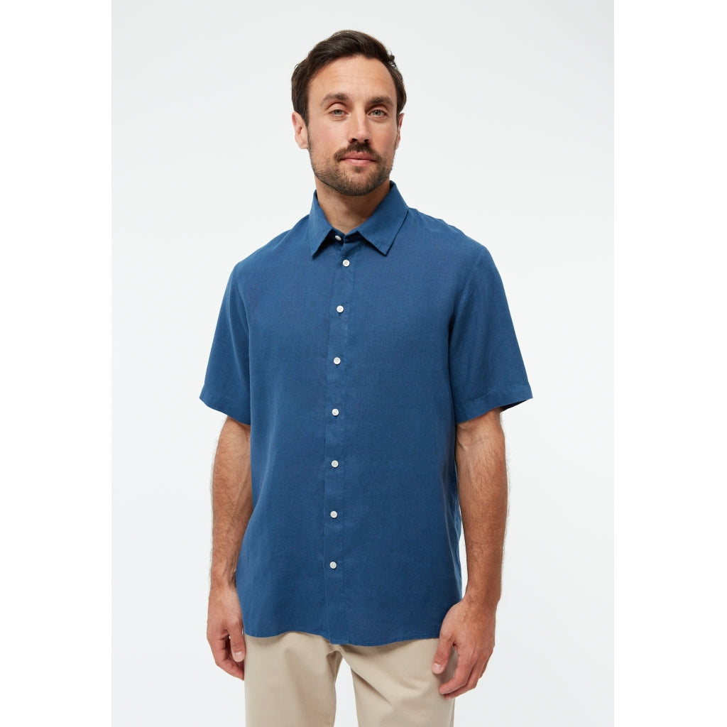 Koda Linen Shirt - Blazing Blue