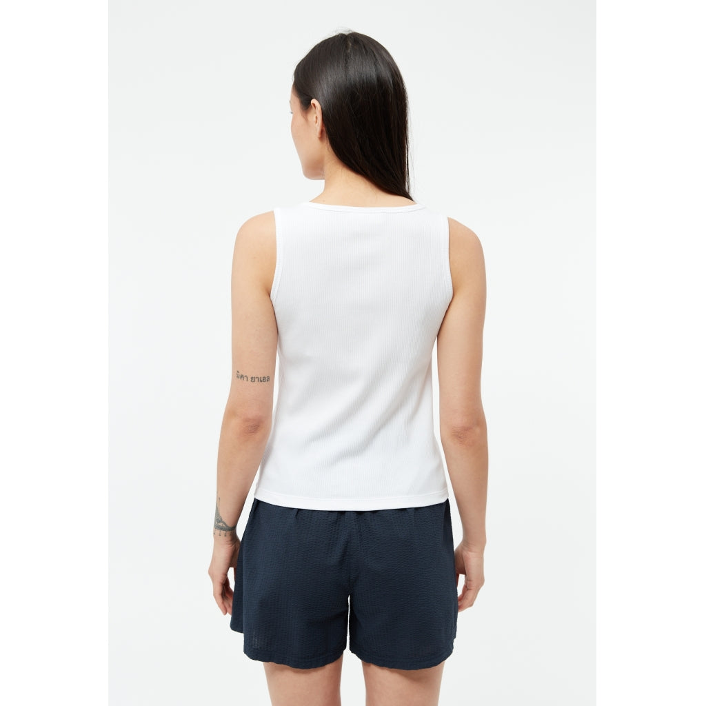 LAST ONE in XL - Ilma Rib Top - White