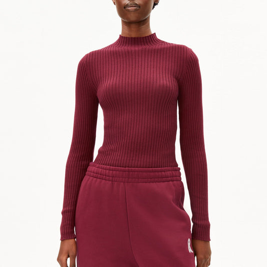 Alaania Knitted Longsleeve - Velvet Red