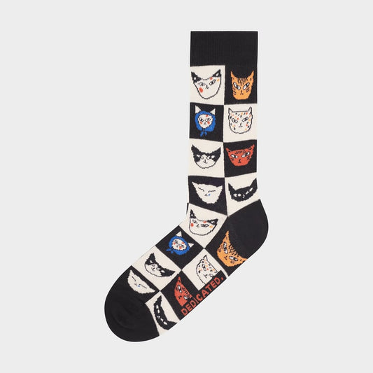 Sigtuna Socks Cat Bingo - Black
