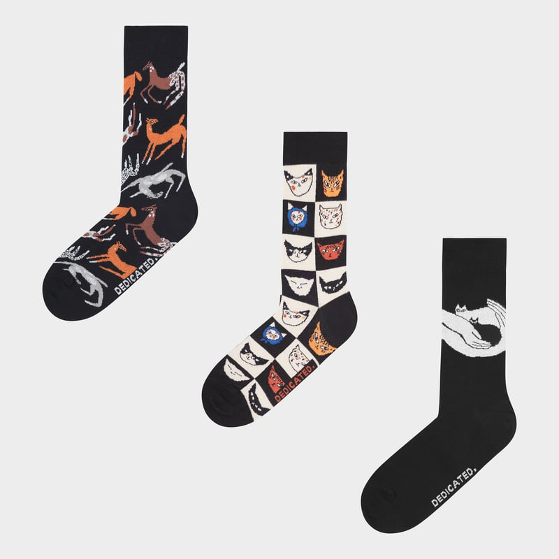 Sigtuna Socks - 3-pack Eniko Cats
