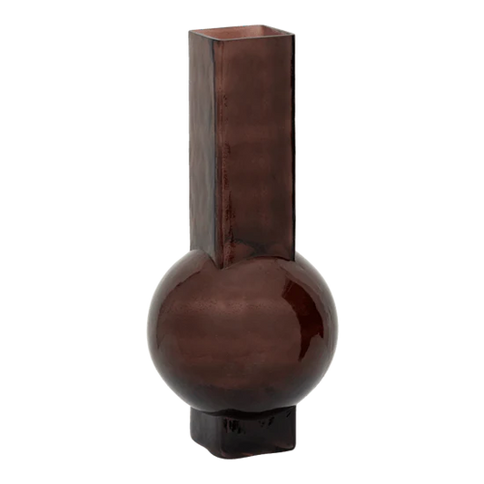 UNC Eve Vase Fudge - Recycled Glass