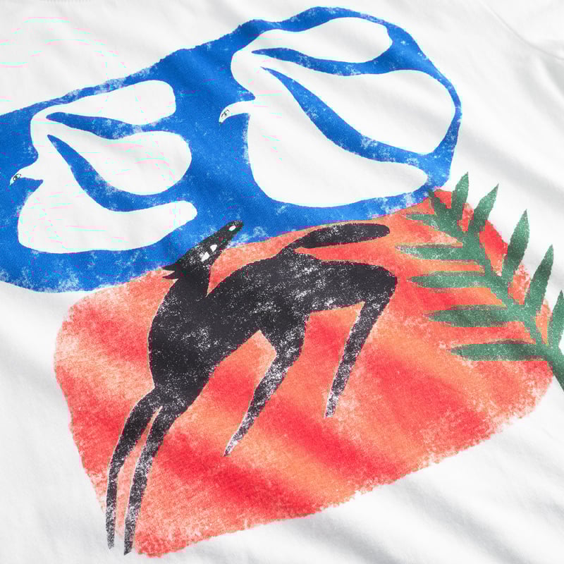 Stockholm Foal with Birds T-shirt - White