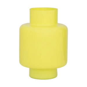 UNC Vidro Vase Recycled Glass - Yellow