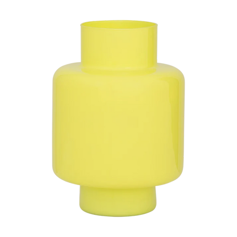 UNC Vidro Vase Recycled Glass - Yellow