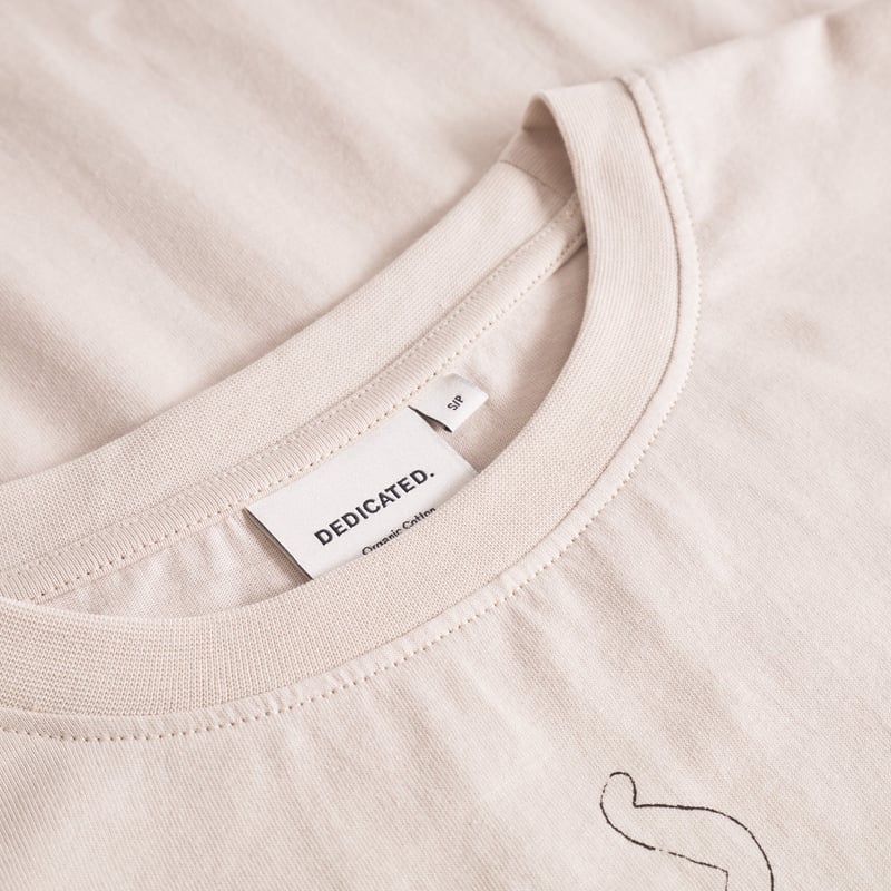 Vadstena Star Boots T-shirt - Oat White