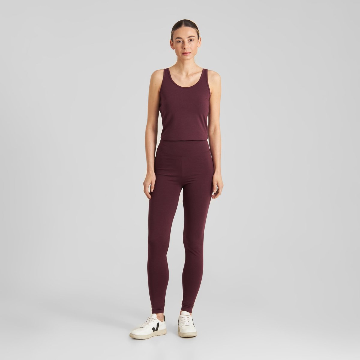 Sanna Tights - Fig Red