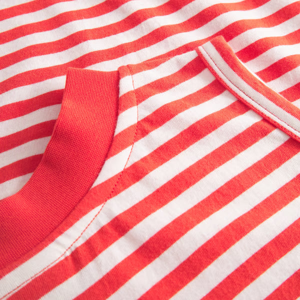 Namsos Stripes Top - Grenadine Red