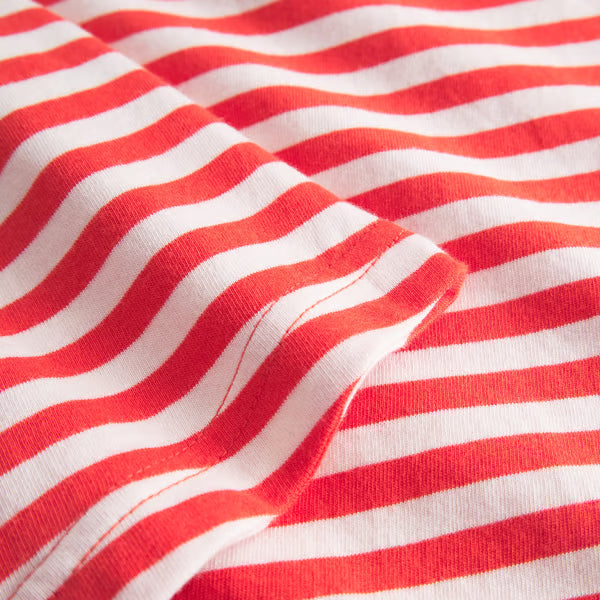 Namsos Stripes Top - Grenadine Red