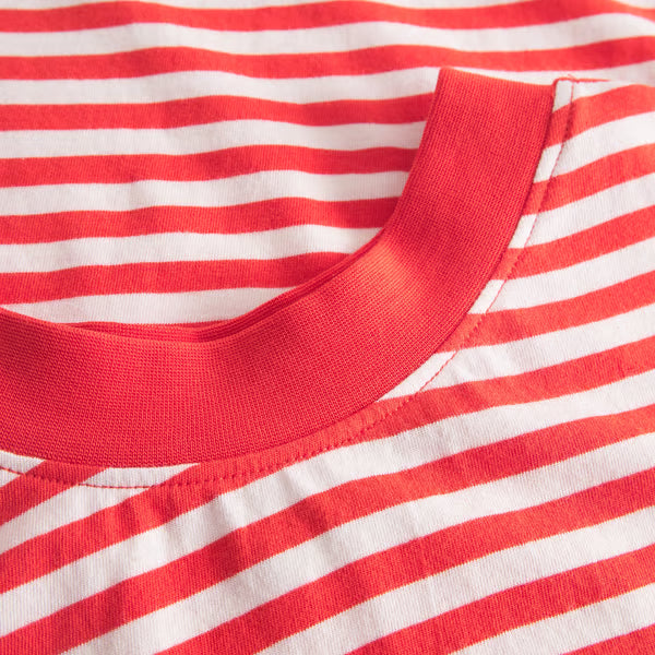 Namsos Stripes Top - Grenadine Red