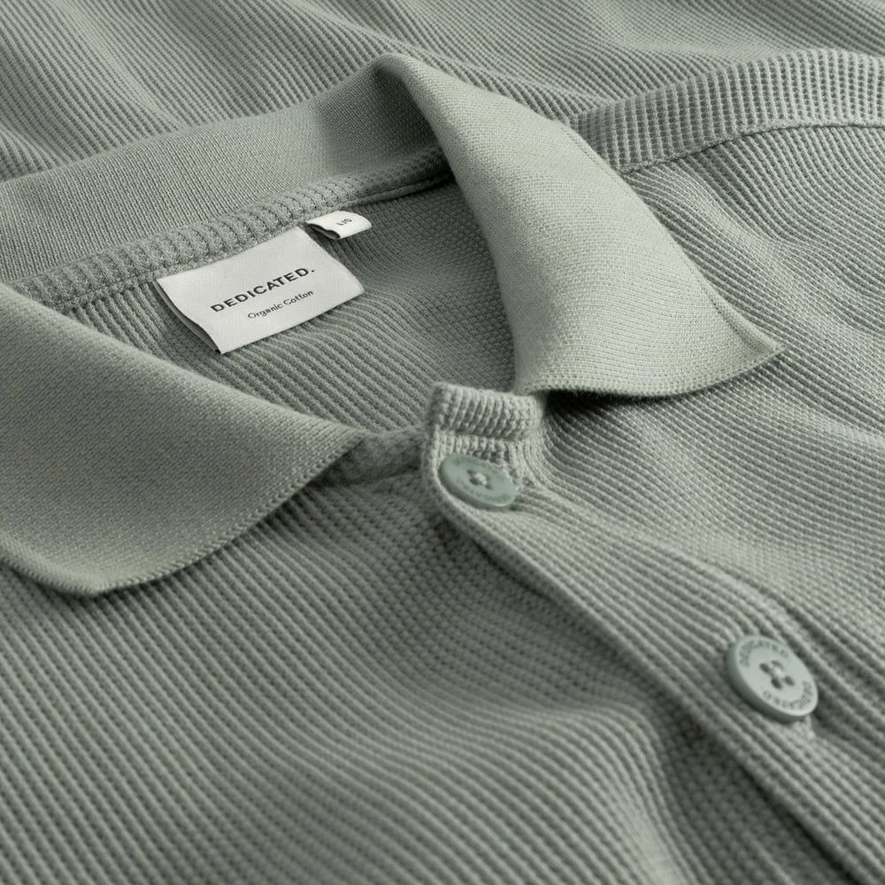 LAST ONES in L - Falkvik Waffle Shirt - Iceberg Green