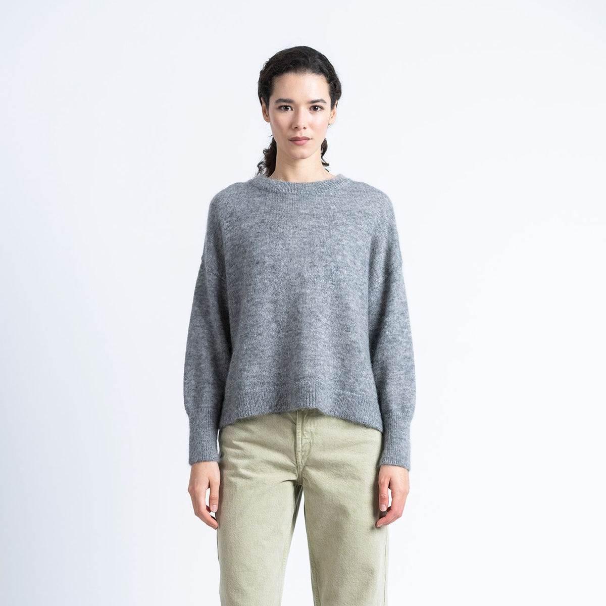 Geroa Knit Sweater - Heather Grey