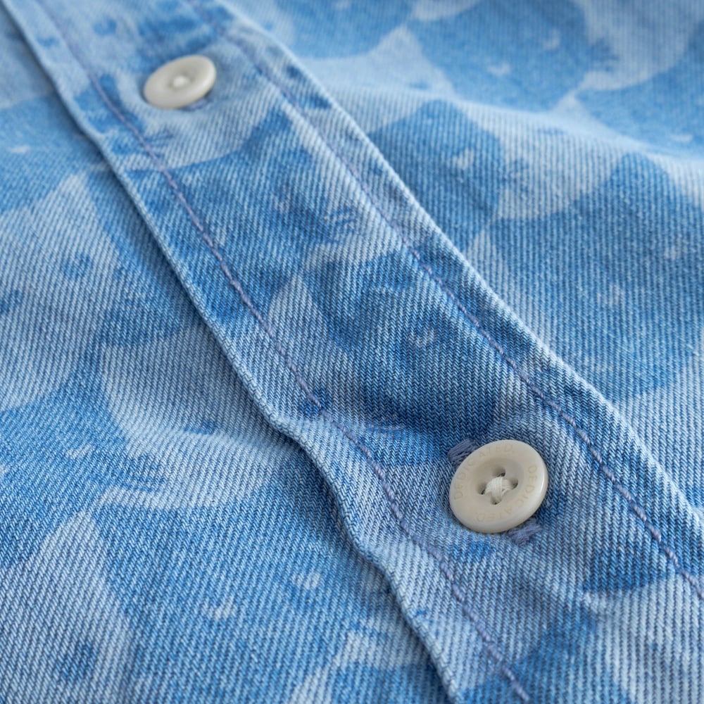 LAST ONES in S - Stensvik Shirt Pepita Cats - Light Blue