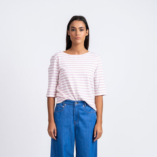 Bogak T-Shirt - Off White/Lila