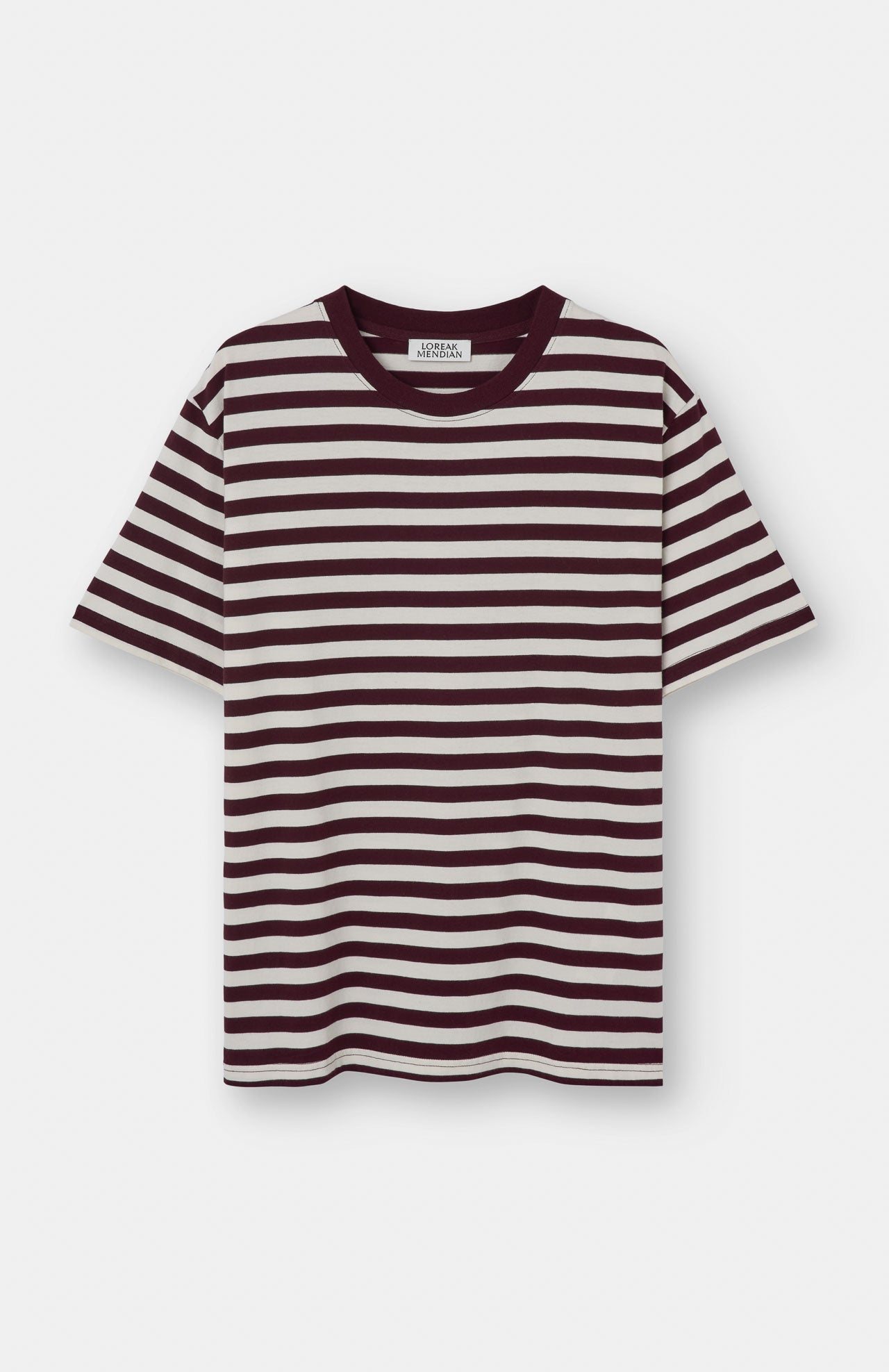 Striped T-shirt - Burgundy