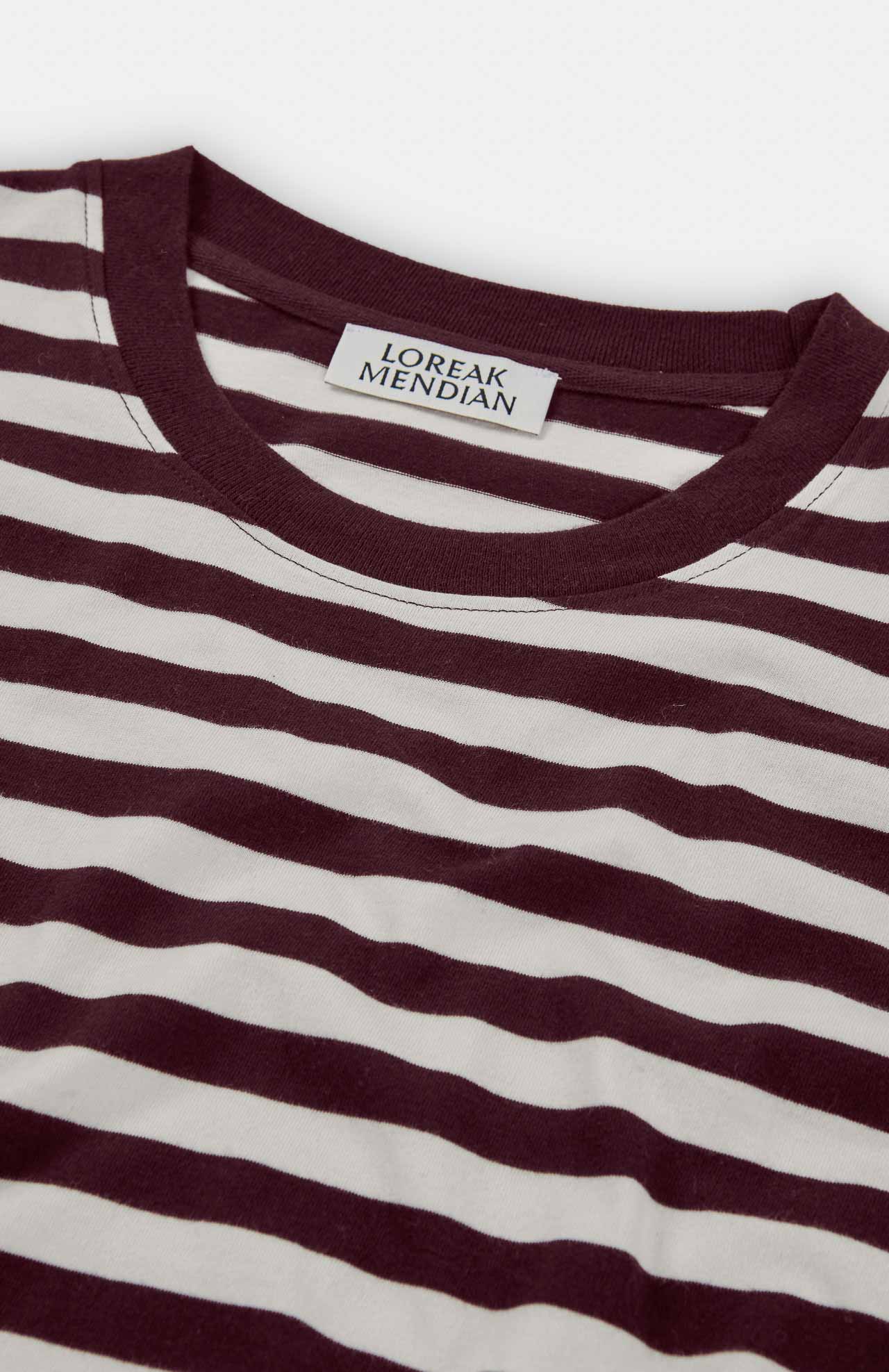 Striped T-shirt - Burgundy
