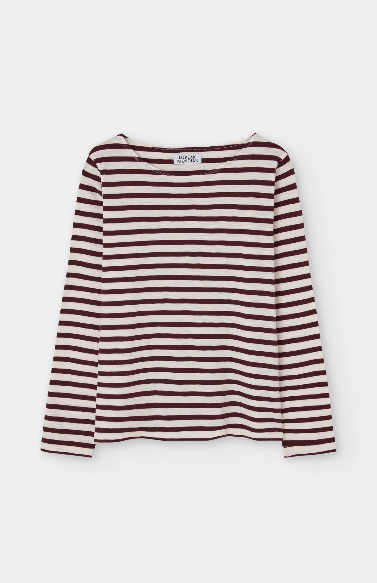 Agiti Longsleeve - Ecru/Burgundy