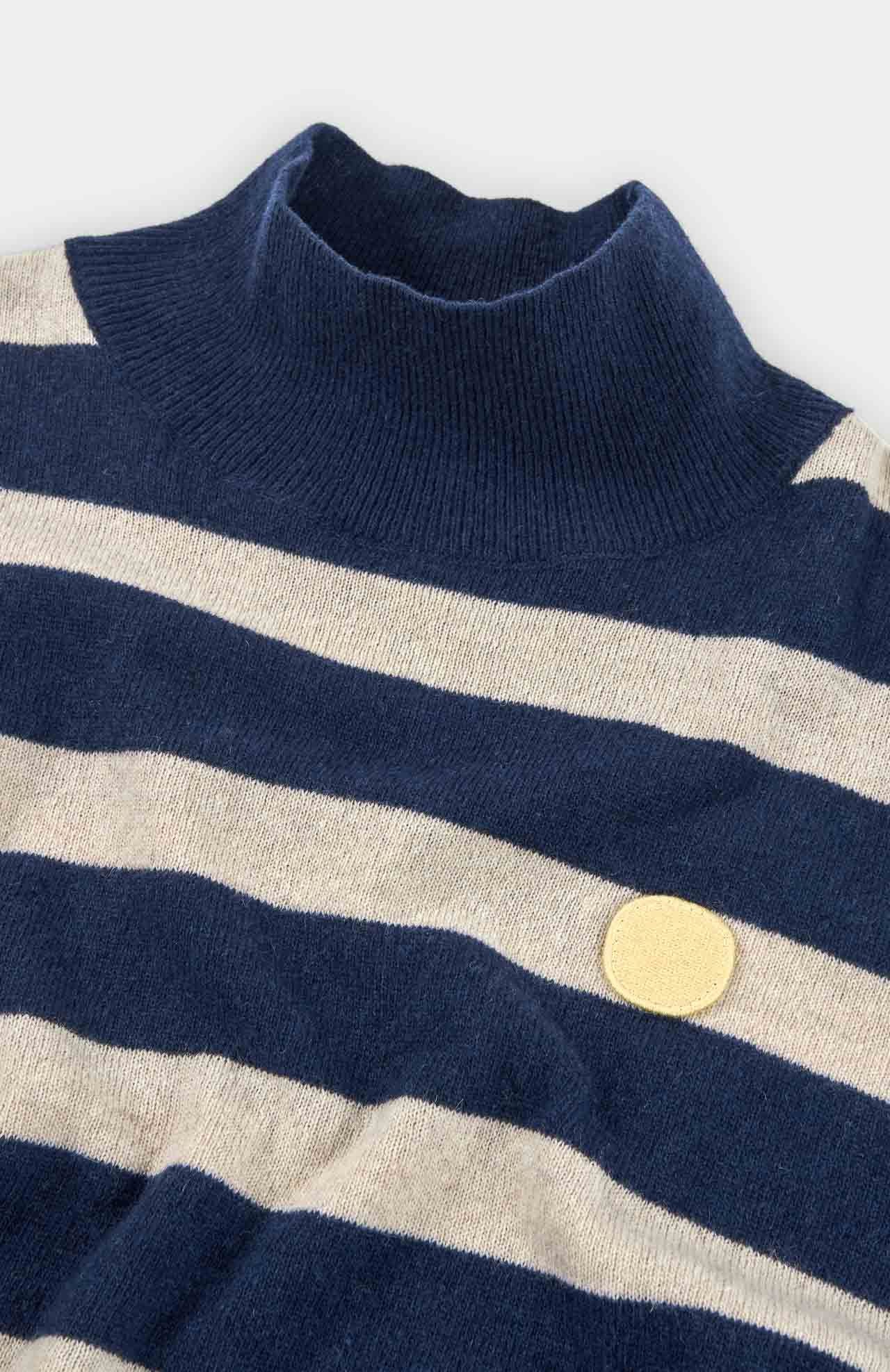 LAST ONE in S - Kadahi Dot Sweater - Navy