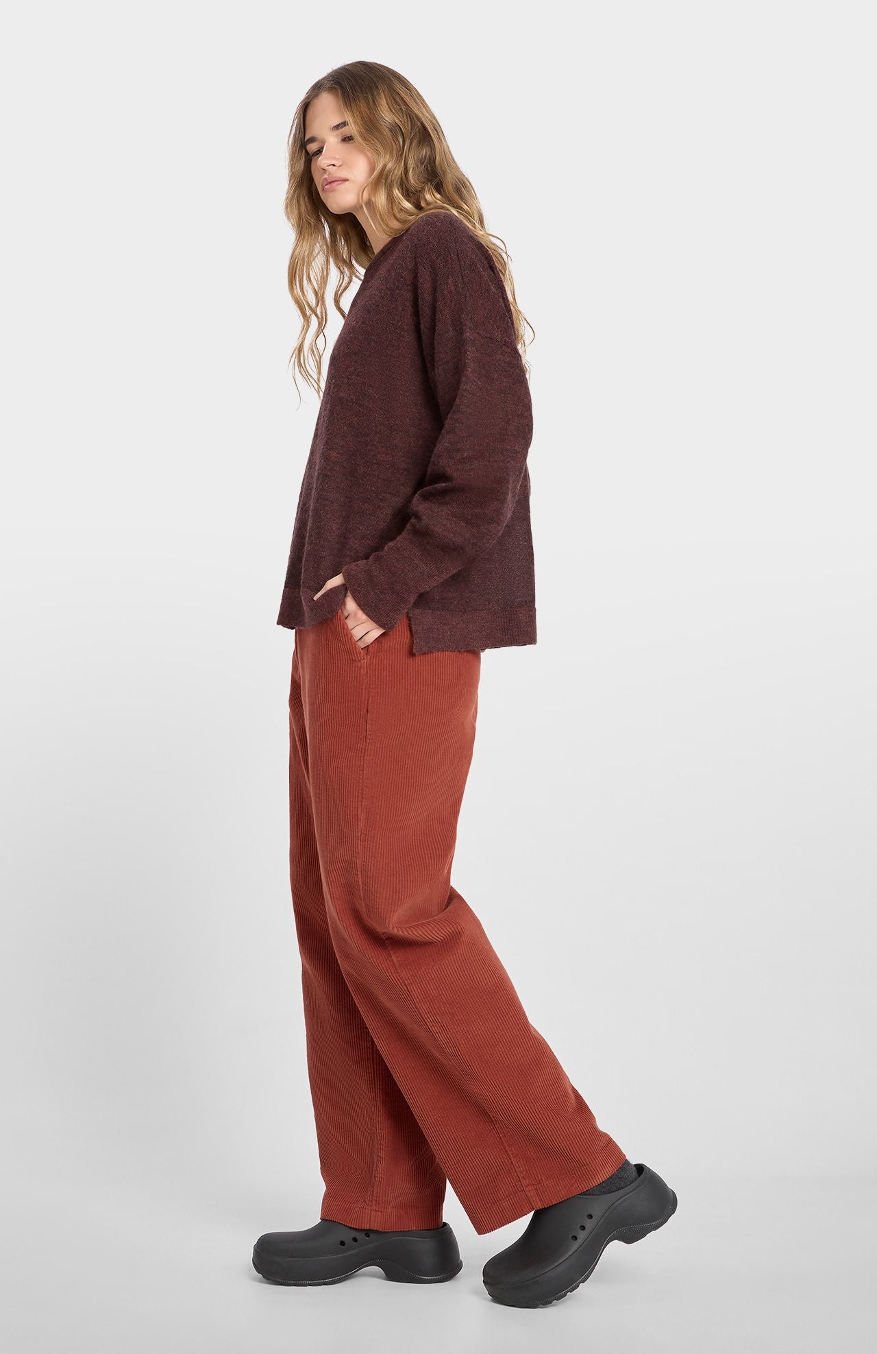 LAST ONE in S - Gero Sweater - Red Clay Melange