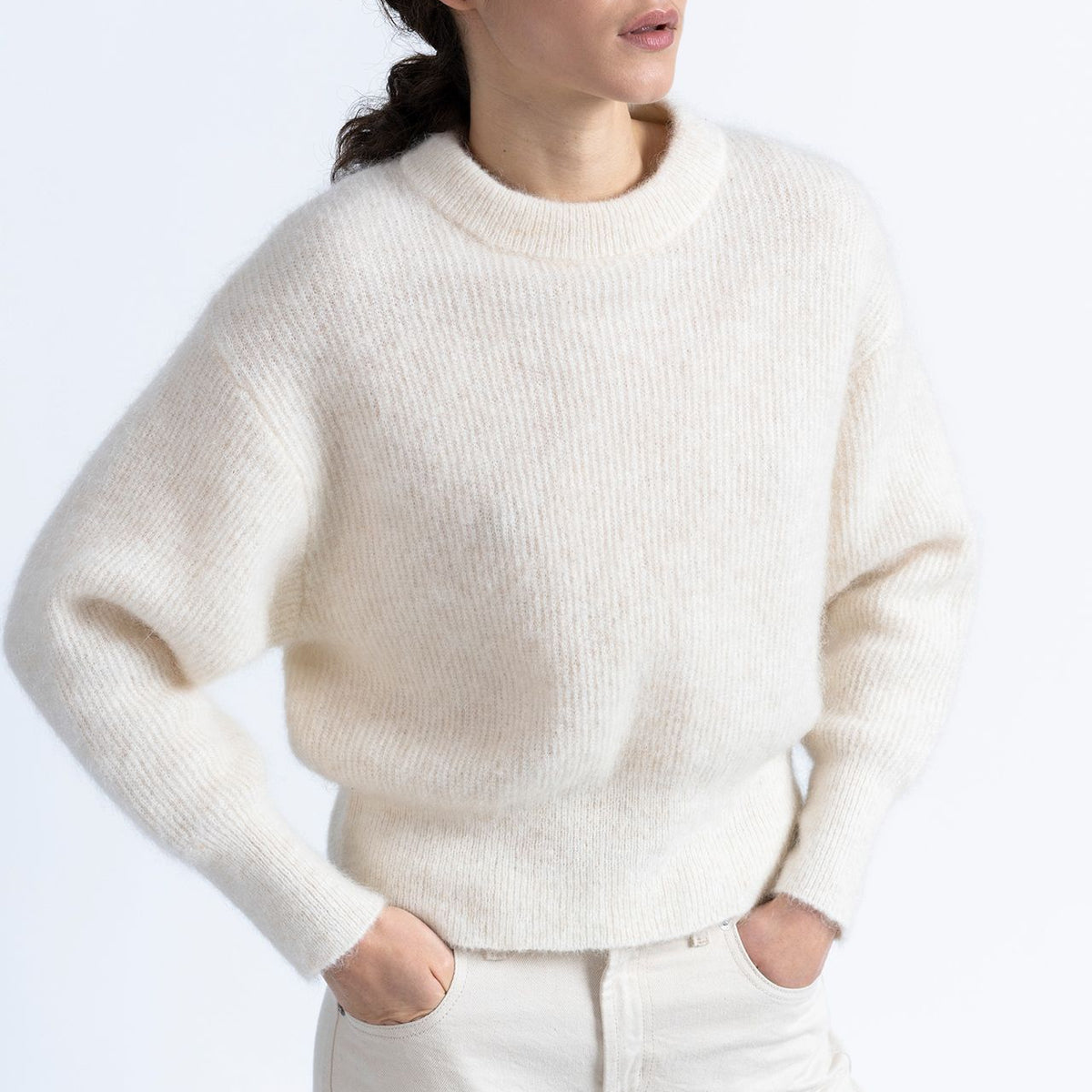 Ezti Knit Sweater - Ecru