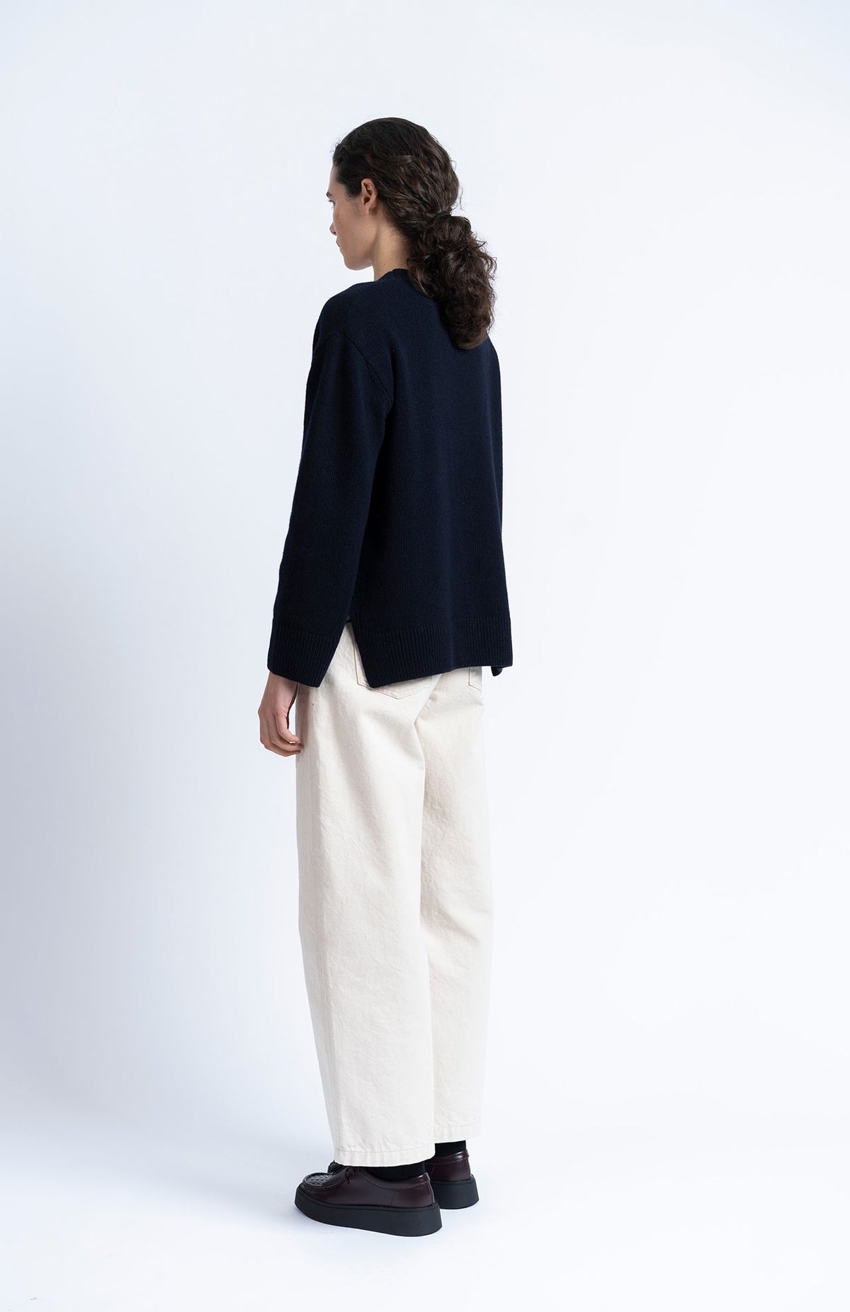 Izaro Knit Cardigan - Navy