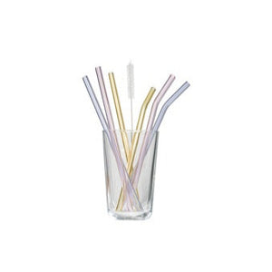 Tranquillo Reusable Glass Straws - Pastel