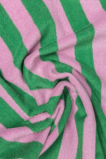 Terry Tea Towel Stripes - Green