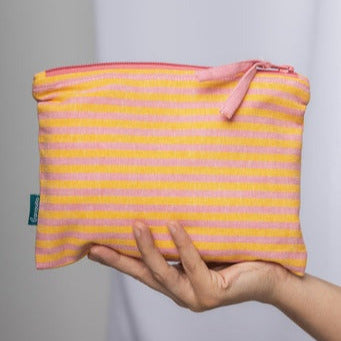 Cosmetic Bag Stripes - Pink