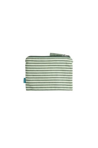 Cosmetic Bag Stripes - Green