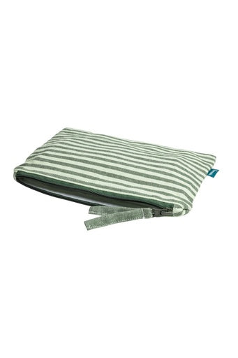 Cosmetic Bag Stripes - Green