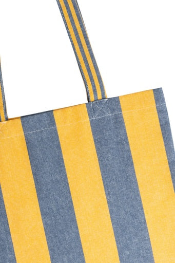 Shopping Bag Stripes - Blue