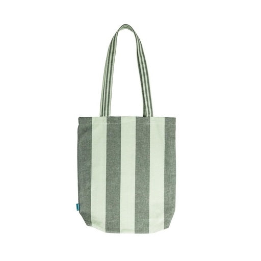 Shopping Bag Stripes - Green