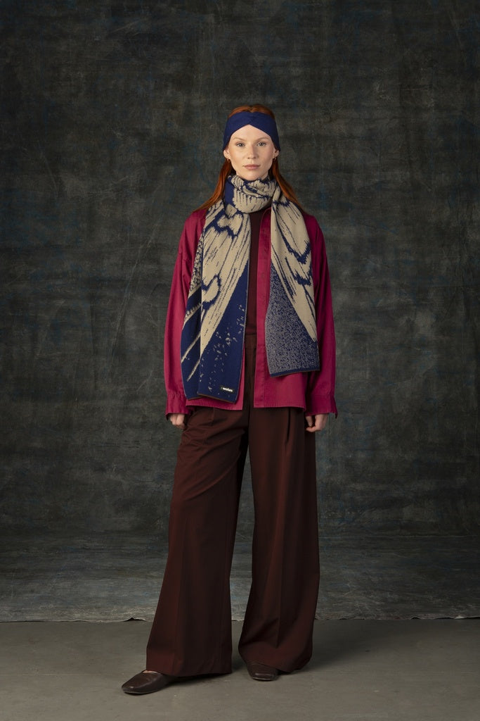 Aurata Maxi Scarf - Indigo